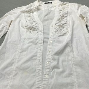 Express long Sleeve rushed top blouse